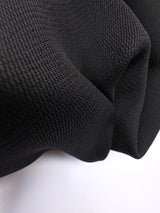Black Wool Woven Suit Fabric