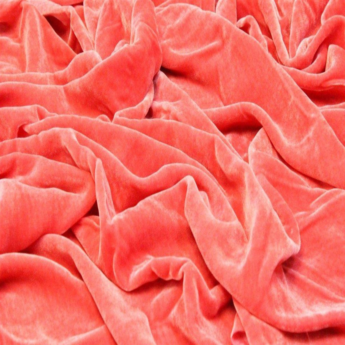 Silk Rayon Velvet Fabric - 80 Percent Rayon 20 Percent Silk, Velvet, 45" Width, 180 GSM (1 Yard)