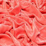 Silk Rayon Velvet Fabric - 80 Percent Rayon 20 Percent Silk, Velvet, 45" Width, 180 GSM (1 Yard)