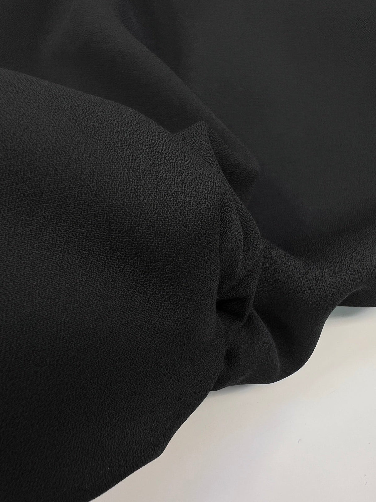 Polyester Crepe Fabric Black