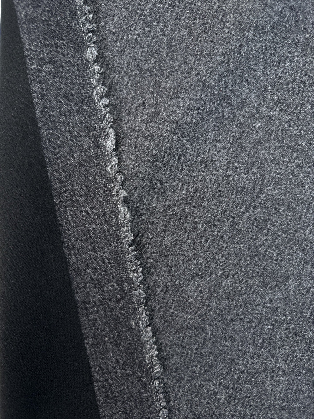 Wool Polyamide Tweed Gray