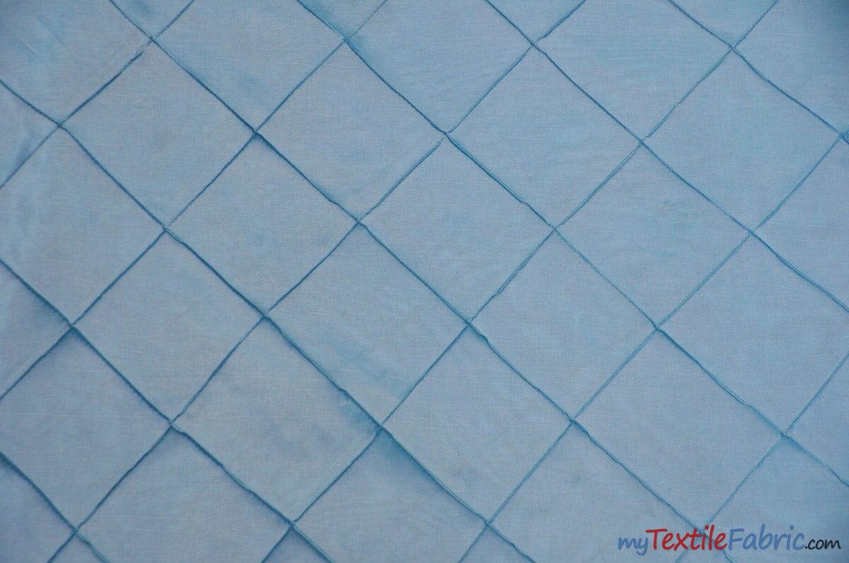 Taffeta Pintuck Fabric - 4" X 4" Diamond Pattern, 58" Width, Multiple Colors (1 Yard)