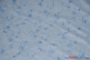 Dahlia Organza Embroidery Polyester Fabric - Embroidered Floral Sheer With Sequins Embellishment, 54" Width (1 Yard)