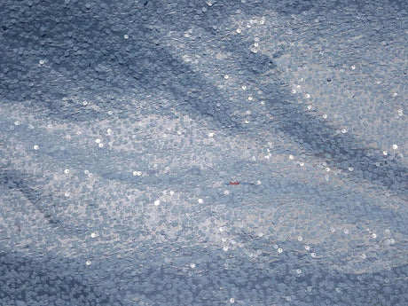 Glitz Sequins Taffeta Polyester Fabric - Raindrop Sequins, 54" Wide (1 Yard)