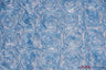 Rosette Satin Polyester Fabric - 3D Satin Floral Embroidery, 52/54" Width (Yards, Bolts, Sample Swatch)