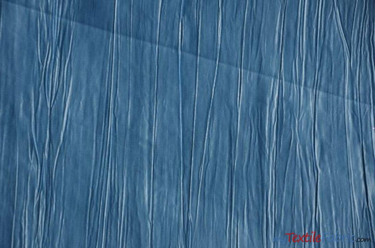 Crease Taffeta Crush Taffeta Polyester Fabric - Crushed Texture, 50/52" Width (Continuous Yards Or By Bolt)