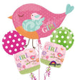 Baby Girl Foil Balloon Bouquet