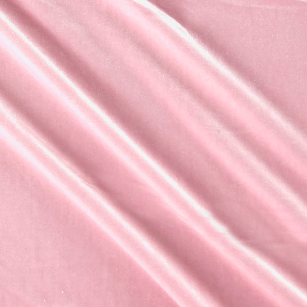 1 Yard Stretch Velvet Fabric Soft Silky 4 Way Stretch for Apparel Costumes 58/60 Inch Width