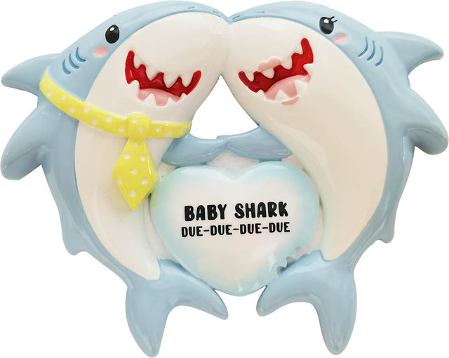We’re Expecting Shark Family Personalizable Ornament