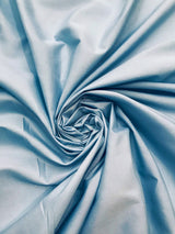 Lt Blue Poly Cotton Broadcloth Fabric - Light Blue, 59/60" Width (1 Yard)