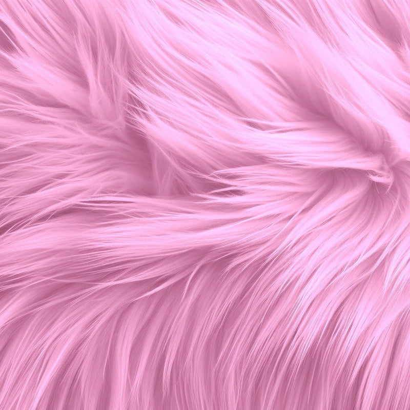 Faux Fur Fabric Round Shaggy 36-Inch Diameter