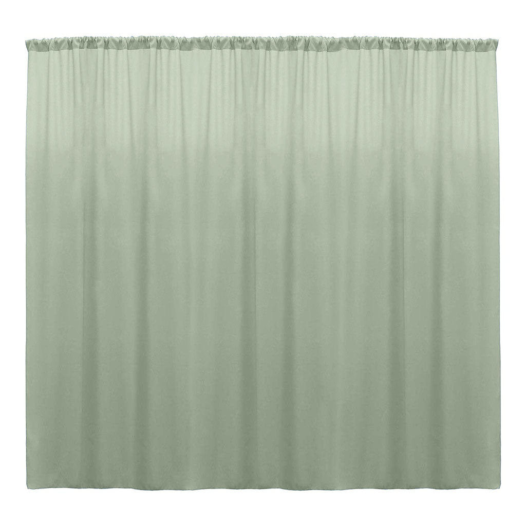Backdrop Drape Curtain Polyester Poplin Fabric - Seamless, 10 Feet Wide X 10 Feet High (1 Panel)