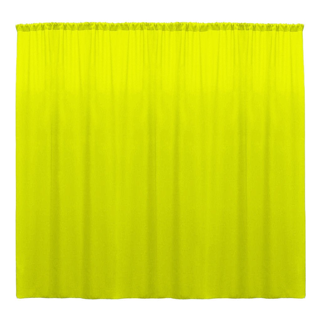 Backdrop Drape Curtain Polyester Poplin Fabric - Seamless, 10 Feet Wide X 10 Feet High (1 Panel)