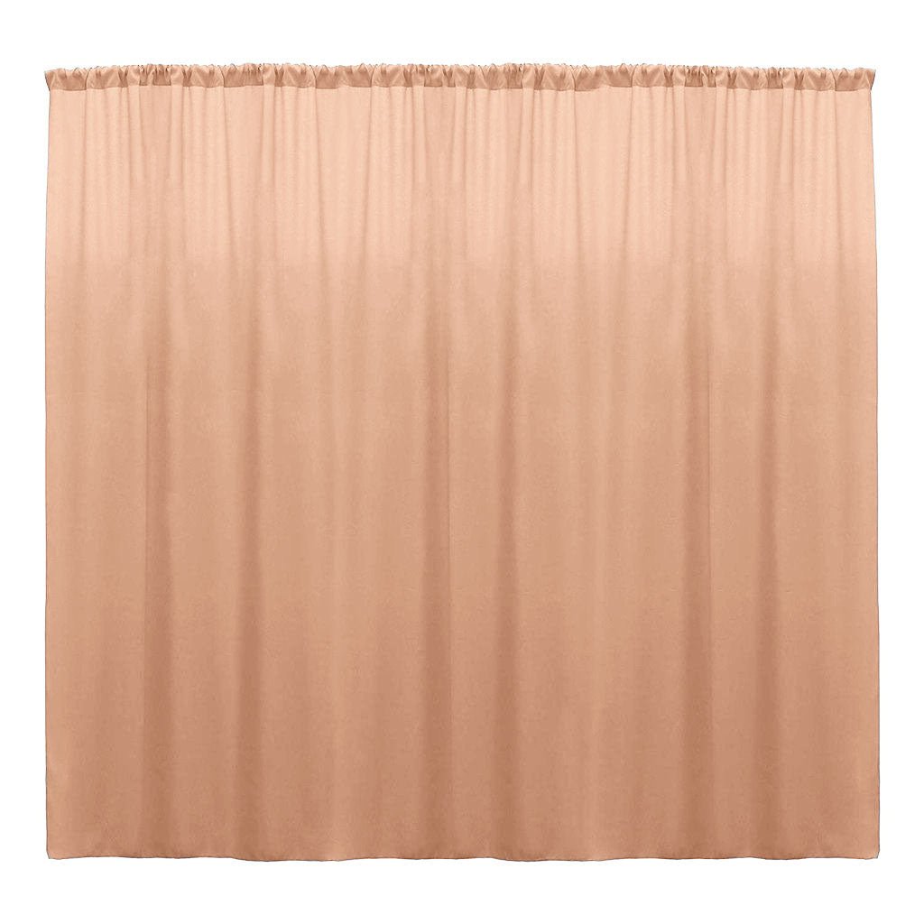 Backdrop Drape Curtain Polyester Poplin Fabric - Seamless, 10 Feet Wide X 10 Feet High (1 Panel)