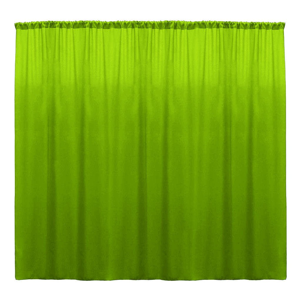 Backdrop Drape Curtain Polyester Poplin Fabric - Seamless, 10 Feet Wide X 10 Feet High (1 Panel)