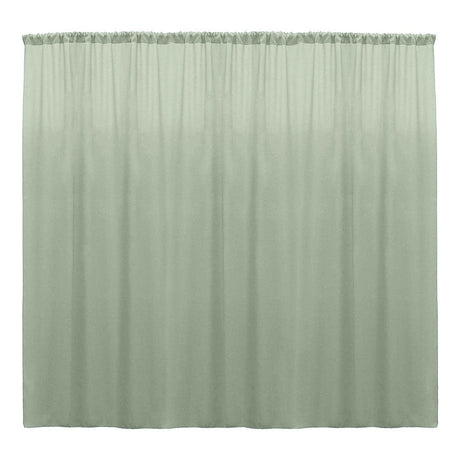 Backdrop Drape Curtain Polyester Poplin Fabric - Seamless, 10 Feet Wide X 10 Feet High (1 Panel)
