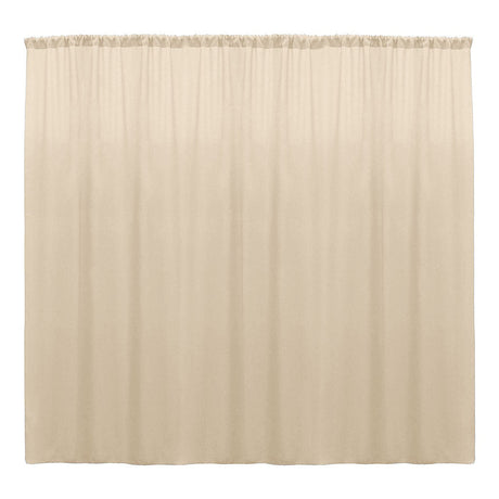 Backdrop Drape Curtain Polyester Poplin Fabric - Seamless, 10 Feet Wide X 15 Feet High (1 Panel)