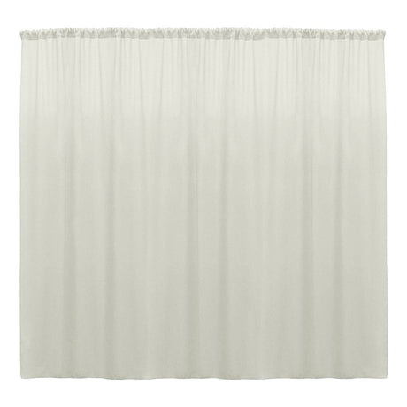 Backdrop Drape Curtain Polyester Poplin Fabric - Seamless, 10 Feet Wide X 15 Feet High (1 Panel)