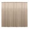 Backdrop Drape Curtain Polyester Poplin Fabric - Seamless, 10 Feet Wide X 15 Feet High (1 Panel)