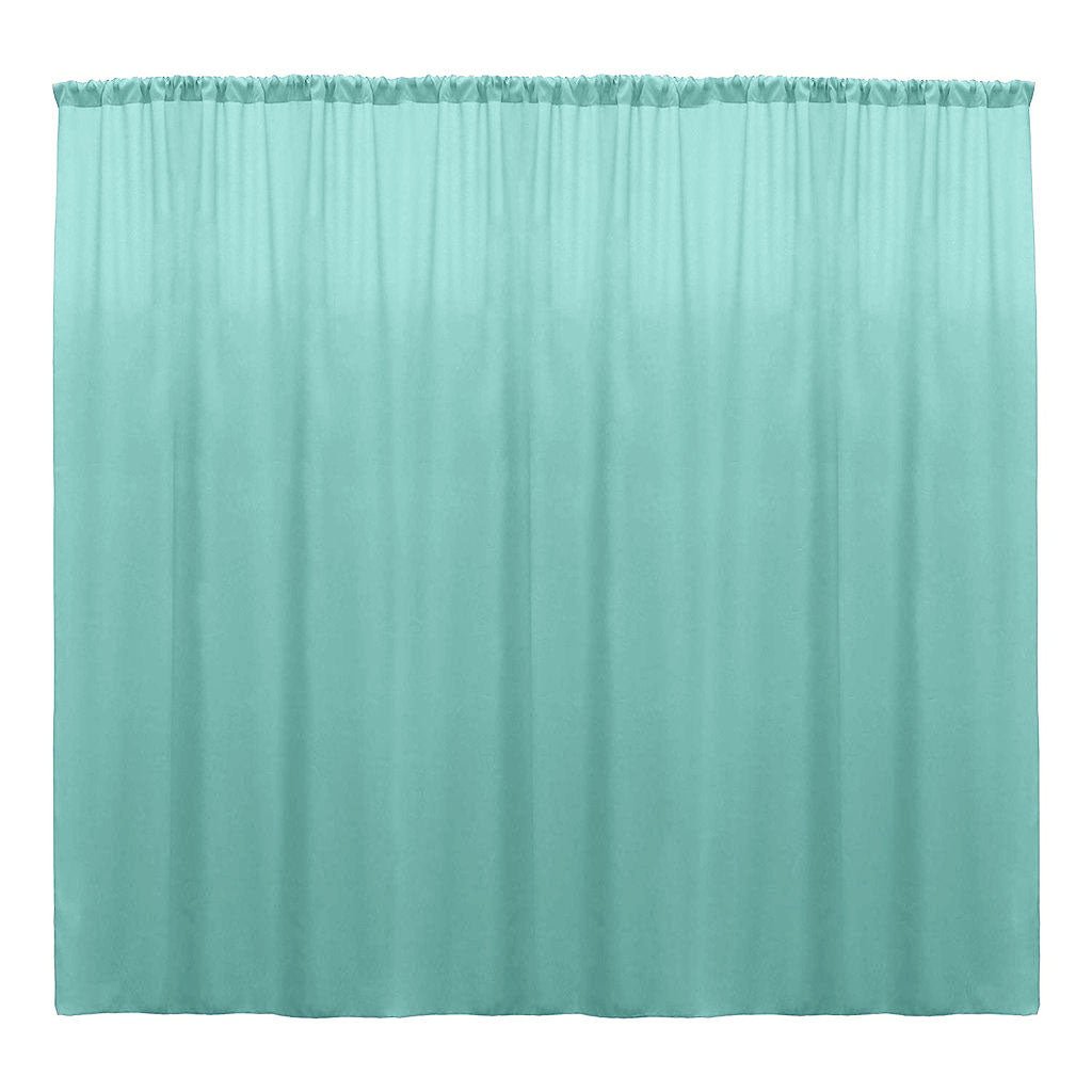 Backdrop Drape Curtain Polyester Poplin Fabric - Seamless, 10 Feet Wide X 15 Feet High (1 Panel)