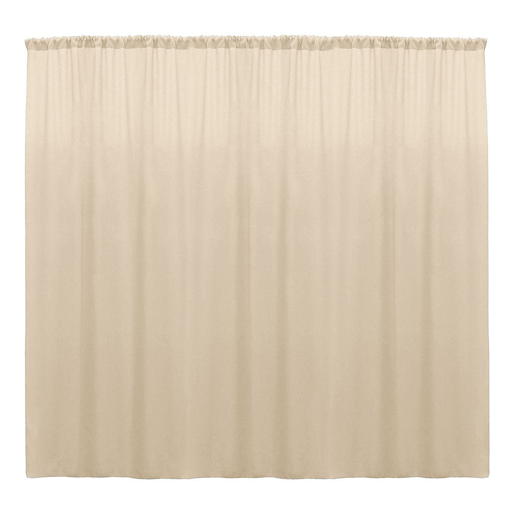 Backdrop Drape Curtain Polyester Poplin Fabric - Seamless, 10 Feet Wide X 15 Feet High (1 Panel)