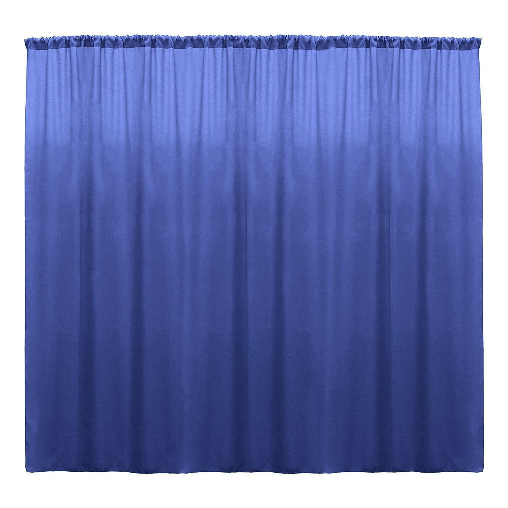 Backdrop Drape Curtain Polyester Poplin Fabric - Seamless, 10 Feet Wide X 15 Feet High (1 Panel)