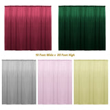 Backdrop Drape Curtain Polyester Poplin Fabric - Seamless, 10 Feet Wide x 20 Feet High, 1 Panel (1 Panel)