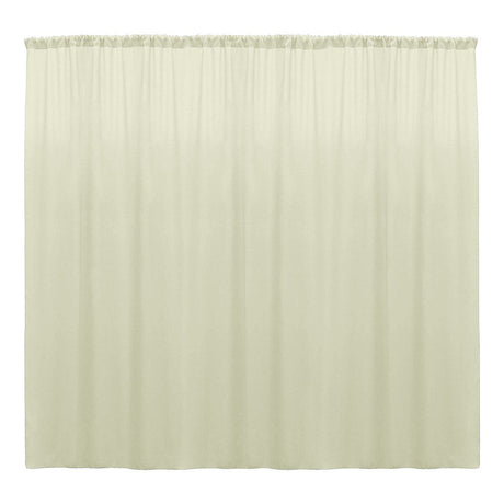 Polyester Poplin Fabric - Seamless Backdrop Drape Curtain, 10 Feet Wide x 6 Feet High (1 Panel)