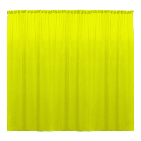 Polyester Poplin Fabric - Seamless Backdrop Drape Curtain, 10 Feet Wide x 6 Feet High (1 Panel)