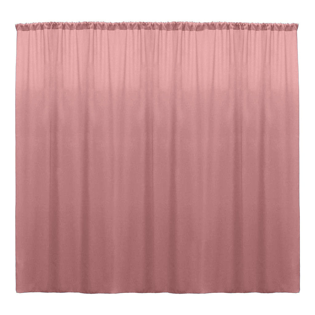 Polyester Poplin Fabric - Seamless Backdrop Drape Curtain, 10 Feet Wide x 6 Feet High (1 Panel)