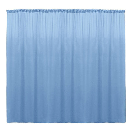 Polyester Poplin Fabric - Seamless Backdrop Drape Curtain, 10 Feet Wide x 6 Feet High (1 Panel)
