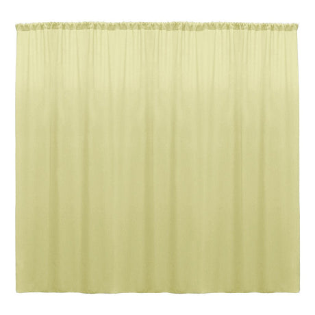 Polyester Poplin Fabric - Seamless Backdrop Drape Curtain, 10 Feet Wide x 6 Feet High (1 Panel)