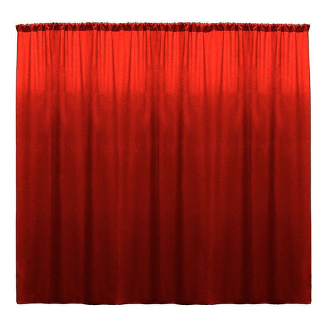 Polyester Poplin Fabric - Seamless Backdrop Drape Curtain, 10 Feet Wide x 6 Feet High (1 Panel)