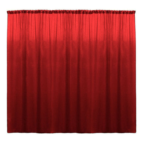 Polyester Poplin Fabric - Seamless Backdrop Drape Curtain, 10 Feet Wide x 6 Feet High (1 Panel)