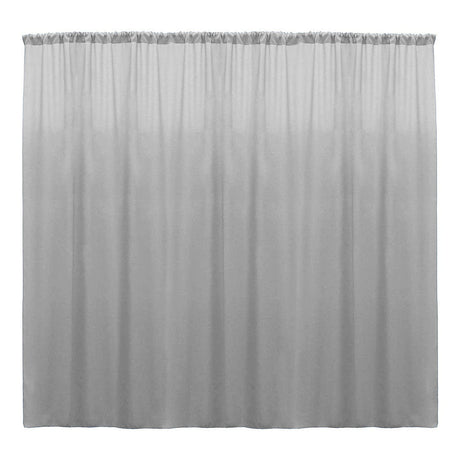 Polyester Poplin Fabric - Seamless Backdrop Drape Curtain, 10 Feet Wide x 6 Feet High (1 Panel)
