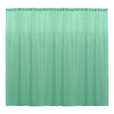 Polyester Poplin Fabric - Seamless Backdrop Drape Curtain, 10 Feet Wide x 6 Feet High (1 Panel)