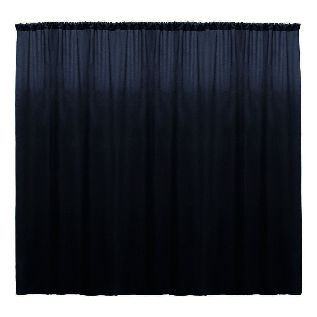 Polyester Poplin Fabric - Seamless Backdrop Drape Curtain, 10 Feet Wide x 6 Feet High (1 Panel)
