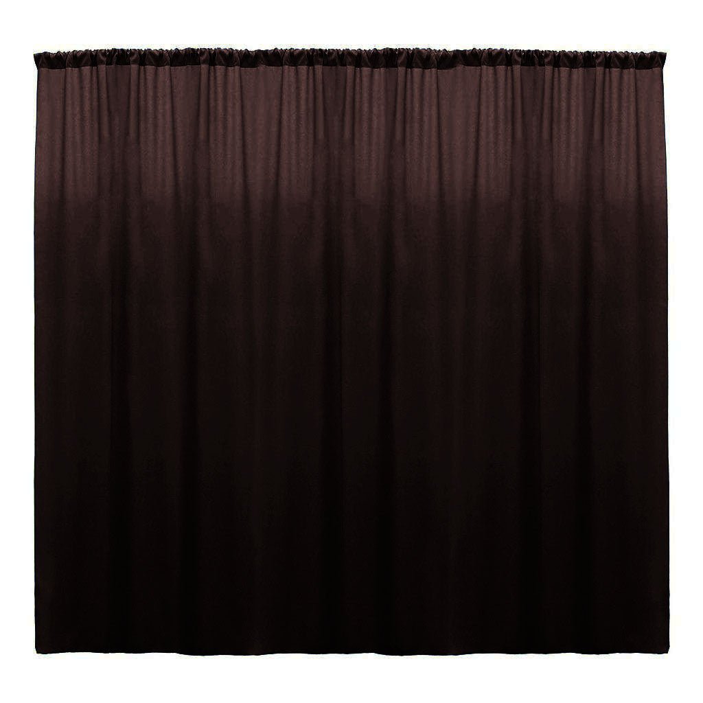Polyester Poplin Fabric - Seamless Backdrop Drape Curtain, 10 Feet Wide x 6 Feet High (1 Panel)