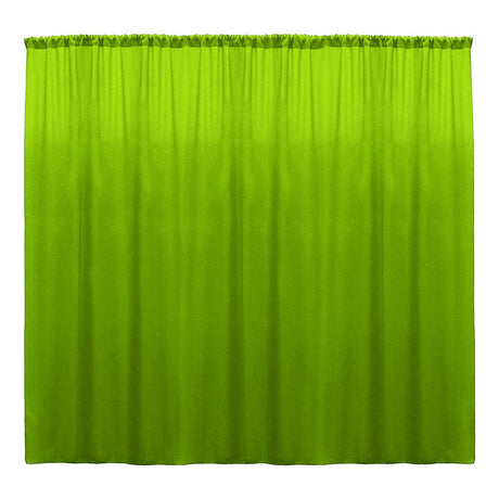 Backdrop Drape Curtain Polyester Poplin Fabric - Seamless, 10 Feet Wide x 8 Feet High (1 Panel)