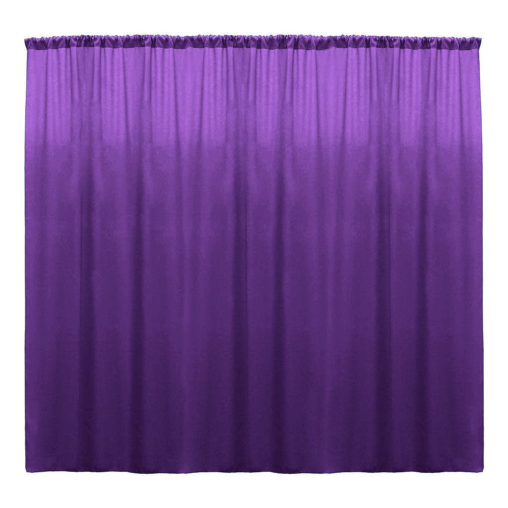Backdrop Drape Curtain Polyester Poplin Fabric - Seamless, 10 Feet Wide x 8 Feet High (1 Panel)