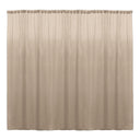 Backdrop Drape Curtain Polyester Poplin Fabric - Seamless, 10 Feet Wide x 8 Feet High (1 Panel)