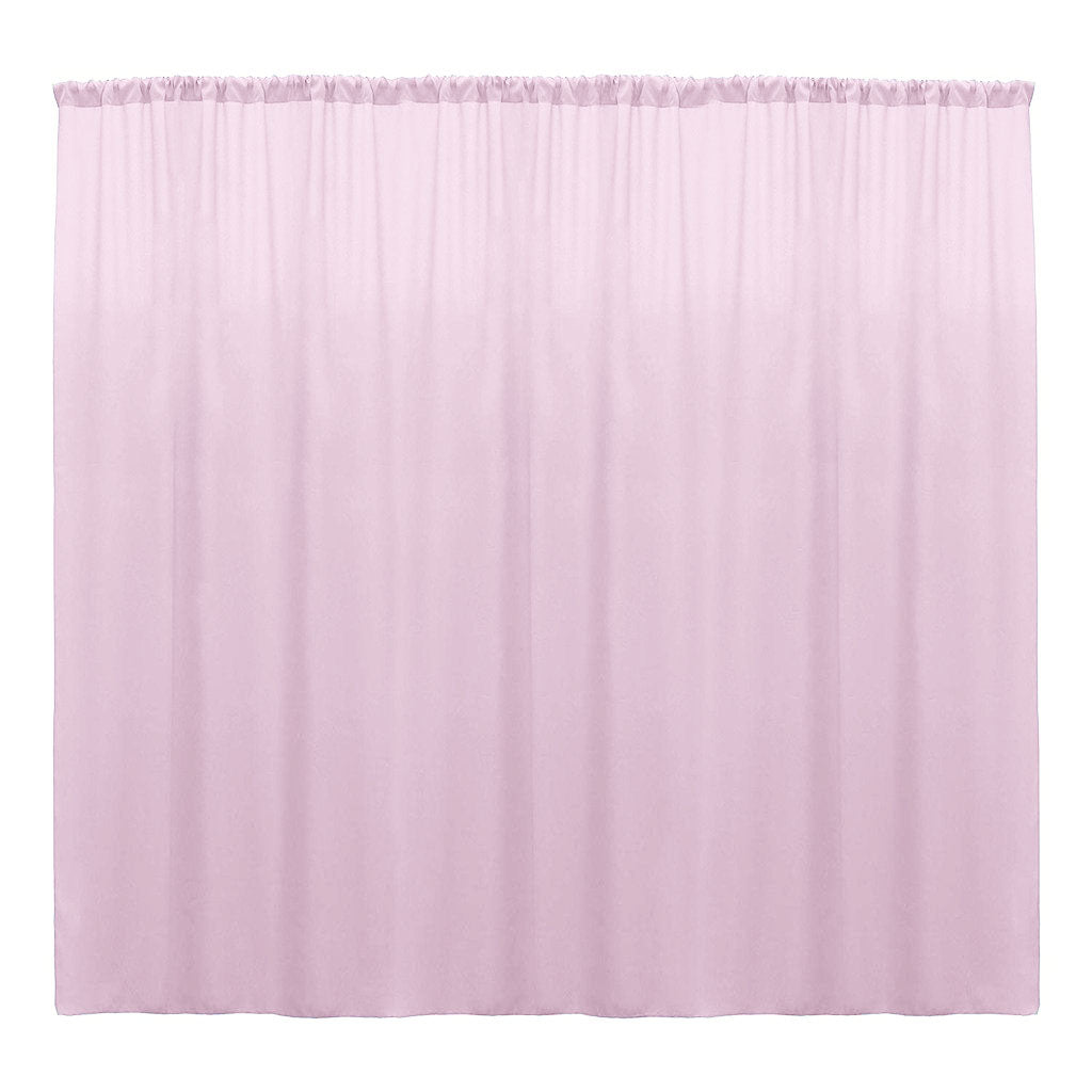 Backdrop Drape Curtain Polyester Poplin Fabric - Seamless, 10 Feet Wide x 8 Feet High (1 Panel)