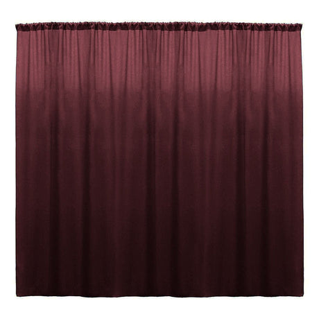 Backdrop Drape Curtain Polyester Poplin Fabric - Seamless, 10 Feet Wide x 8 Feet High (1 Panel)