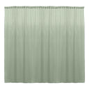Backdrop Drape Curtain Polyester Poplin Fabric - Seamless, 10 Feet Wide x 8 Feet High (1 Panel)