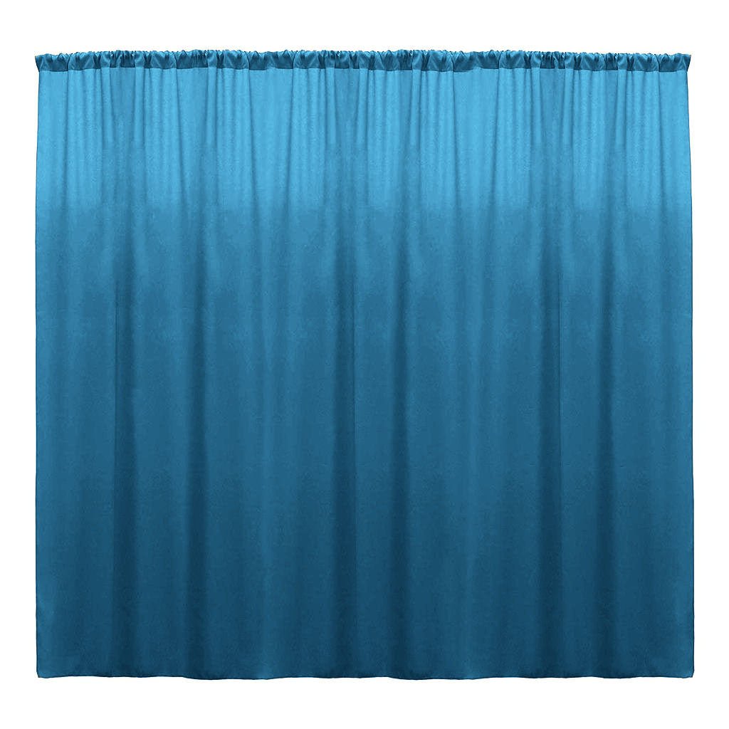 Backdrop Drape Curtain Polyester Poplin Fabric - Seamless, 10 Feet Wide X 9 Feet High (1 Panel)