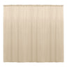 Backdrop Drape Curtain Polyester Poplin Fabric - Seamless, 10 Feet Wide X 9 Feet High (1 Panel)