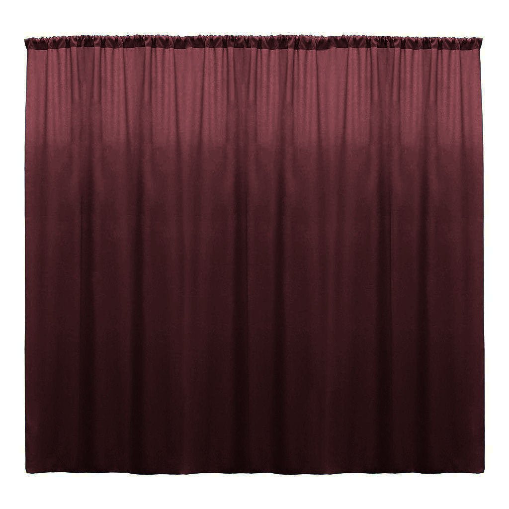 Backdrop Drape Curtain Polyester Poplin Fabric - Seamless, 10 Feet Wide X 9 Feet High (1 Panel)