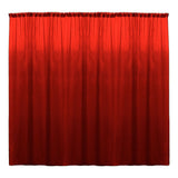 Backdrop Drape Curtain Polyester Poplin Fabric - Seamless, 10 Feet Wide X 9 Feet High (1 Panel)