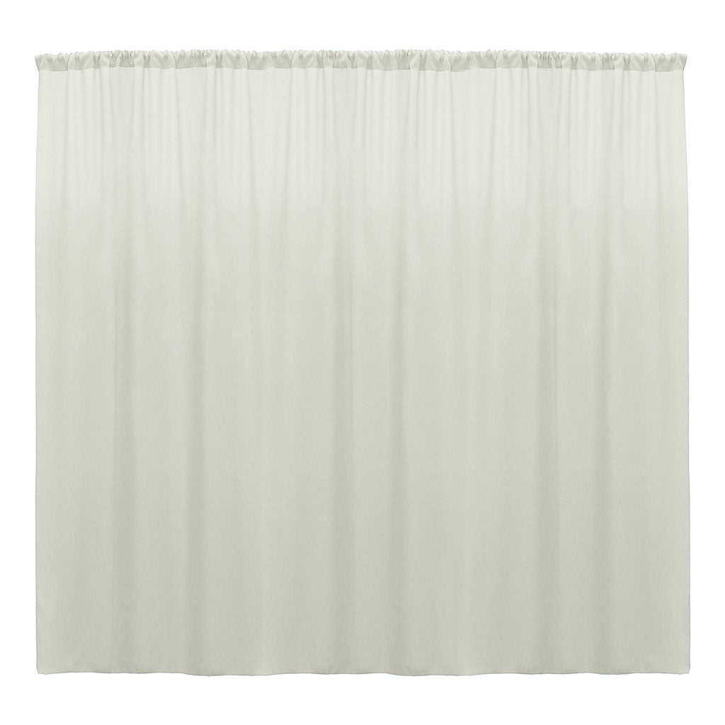 Backdrop Drape Curtain Polyester Poplin Fabric - Seamless, 10 Feet Wide X 9 Feet High (1 Panel)