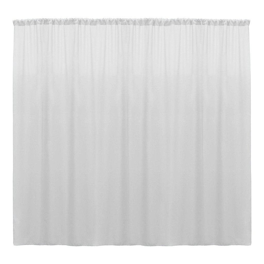 Backdrop Drape Curtain Polyester Poplin Fabric - Seamless, 10 Feet Wide X 9 Feet High (1 Panel)